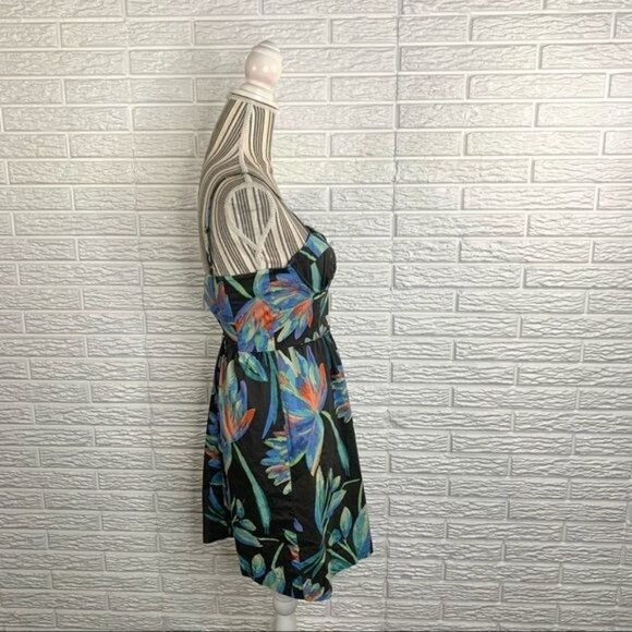 LC Lauren Conrad Multicolored Floral Sun Dress Size 2 - Picture 4 of 7